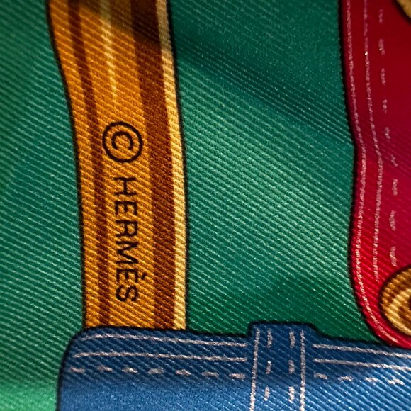 Harnais de Presidents HERMES Silk Scarf - Picture 4 of 5